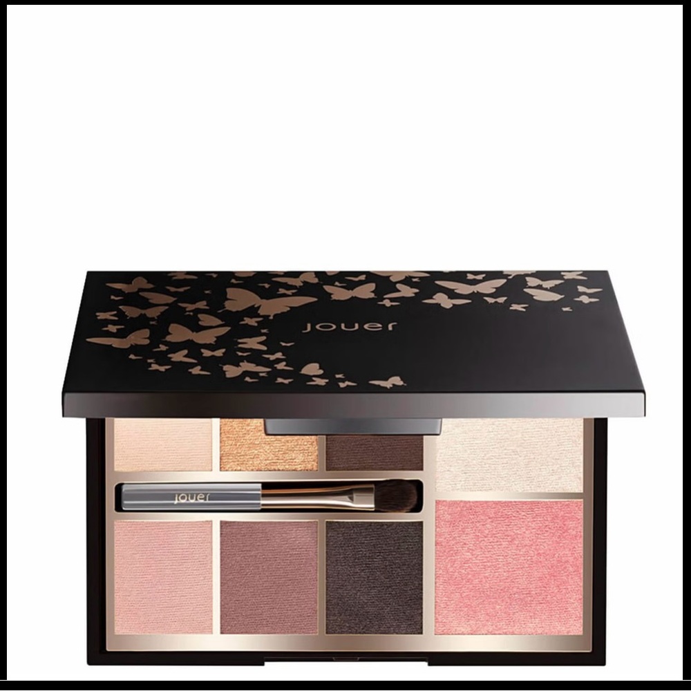 Jouer metamorphosis Butterfly Face &Eyeshadow Palette - Cream, Gold, Pink, Brown
